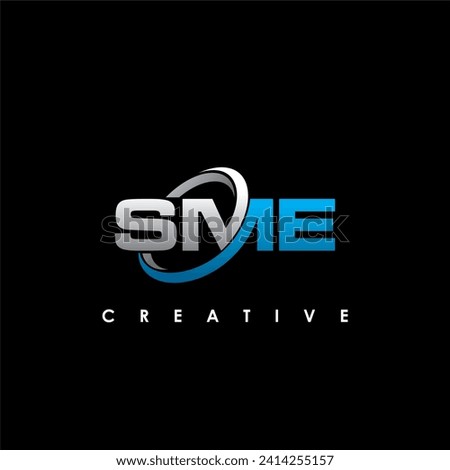 SME Letter Initial Logo Design Template Vector Illustration