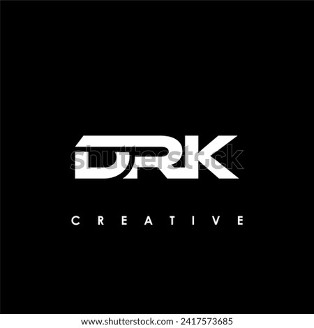 DRK Letter Initial Logo Design Template Vector Illustration