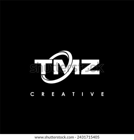 TMZ Letter Initial Logo Design Template Vector Illustration