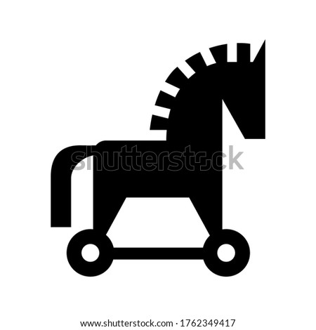 trojan horse icon or logo isolated sign symbol vector illustration - high quality black style vector icons
