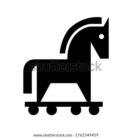 trojan horse icon or logo isolated sign symbol vector illustration - high quality black style vector icons
