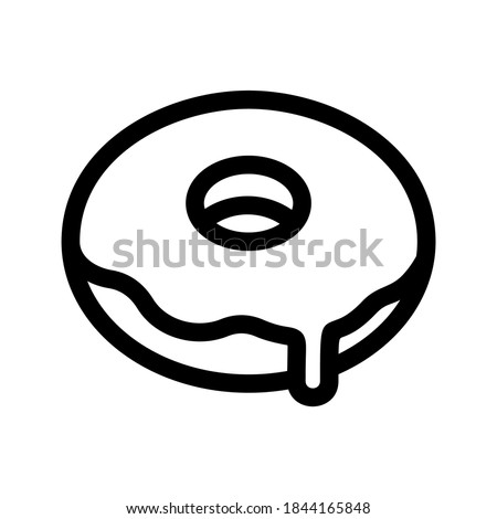 Donut icon or logo isolated sign symbol vector illustration - high quality black style vector icons

