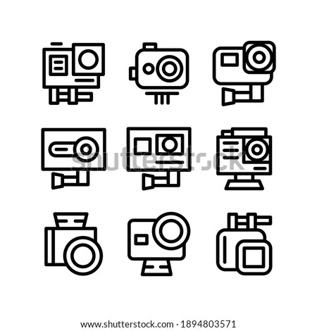 action camera icon or logo isolated sign symbol vector illustration - Collection of high quality black style vector icons
