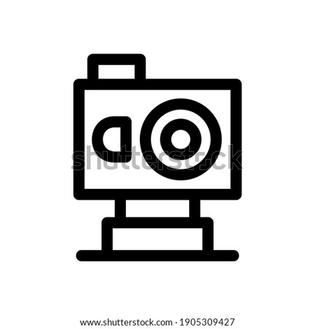 action camera icon or logo isolated sign symbol vector illustration - high quality black style vector icons
