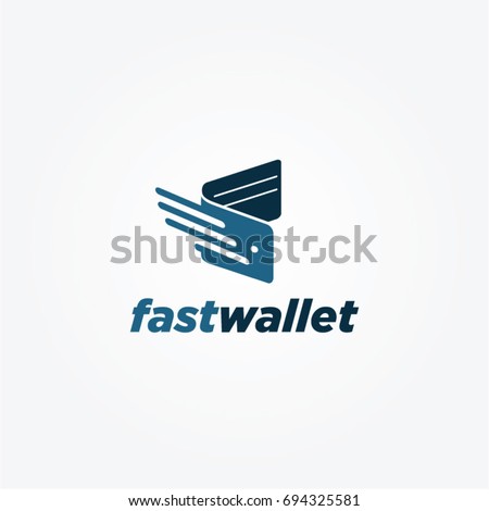 Simple Fast Wallet Logo Symbol Icon
