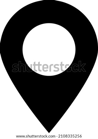 Simple pictogram of map pin