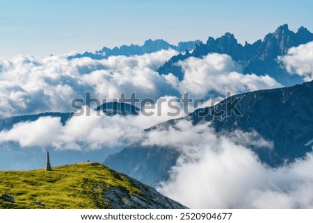 Similar – Image, Stock Photo Picturesque scenery of lake and road