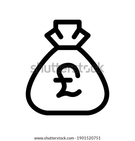 money bag icon or logo isolated sign symbol vector illustration - high quality black style vector icons
