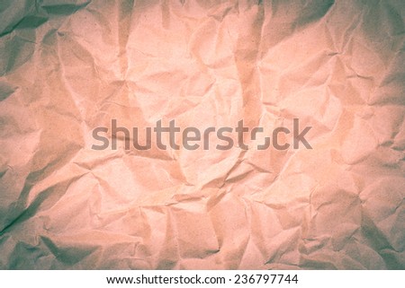 Paper texture - old paper sheet / wrinkled paper texture background(color abstract)