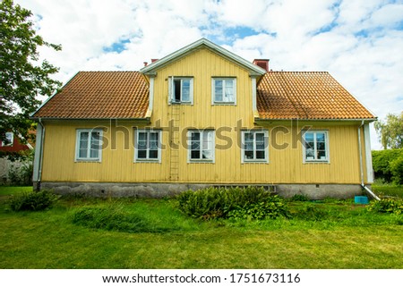 Similar – Image, Stock Photo Wooden houses in Sweden