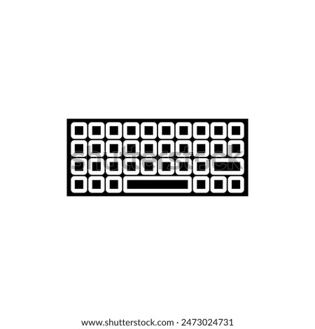 Vector Flat Design Keyboard Icons.