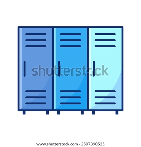 flat design school locker vector icon