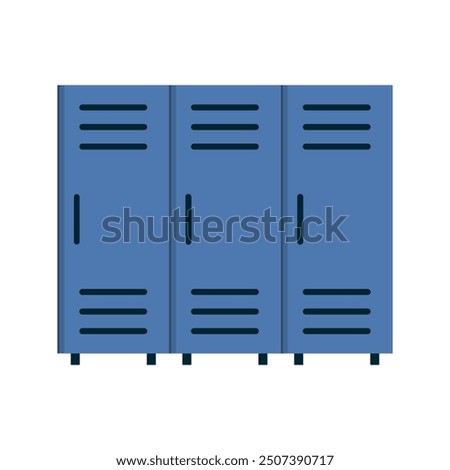 flat design school locker vector icon