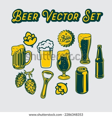 Beer vector set. EPS files