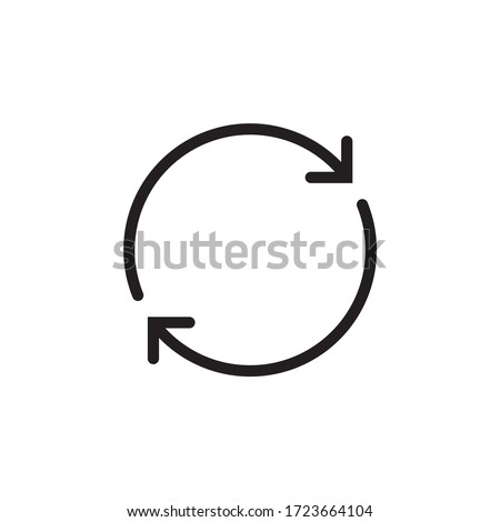 Circle, rotation, refresh icon vector illustration