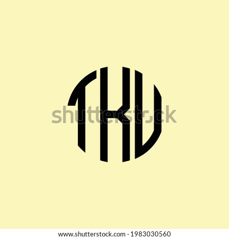 Creative Rounded Initial Letters TKU Logo. It will be suitable for which company or brand name start those initial.