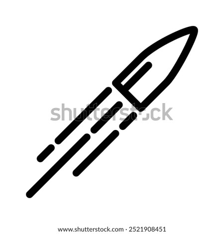 bullet icon. Outline style design isolated on white background