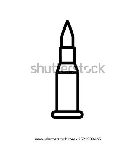 bullet icon. Outline style design isolated on white background