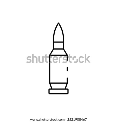 bullet icon. Outline style design isolated on white background