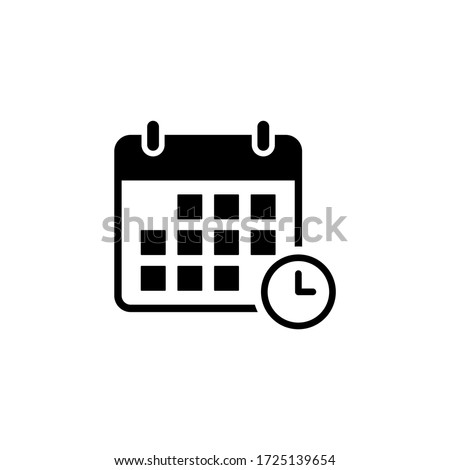 Calendar icon vector. Schedule icon symbol