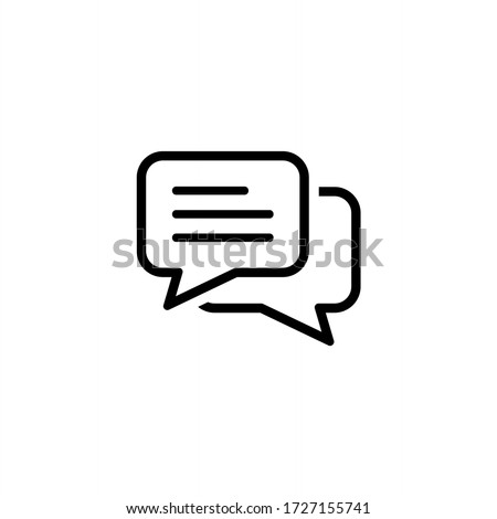 Comment icon vector. Conversation, Dialog icon symbol isolated