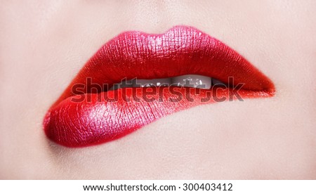 lips. Macro beauty shot.
