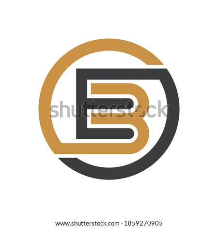 initial letter eb or be logo vector designs