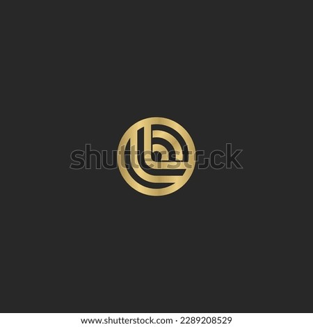 LO, OL, L AND O Abstract initial monogram letter alphabet logo design