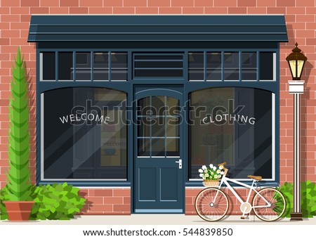 Similar – Image, Stock Photo window on brick facade, etretat-normandy