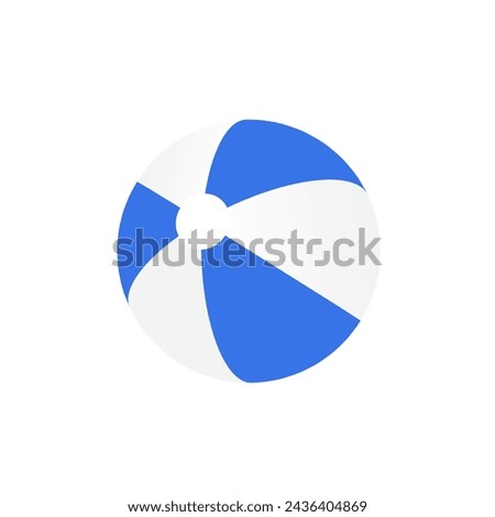 Clip art of beach ball. Fashionable, simple, cute icons.