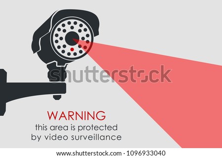 CCTV Camera. Security Surveillance System. Vector Isolated Illustration
