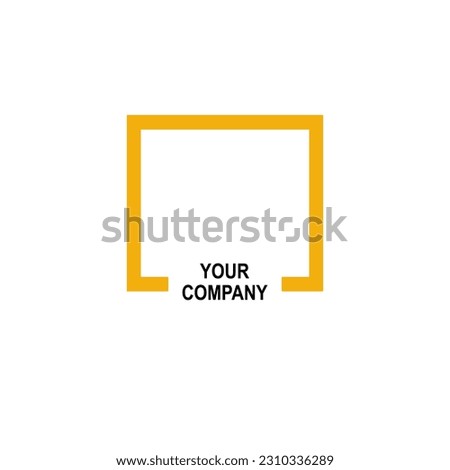 SQUARE LOGO, SIMPLE LOGO LIKE NATIONAL GEOGRAPHIC, LOGO FOR BUSSINES, COMPANY