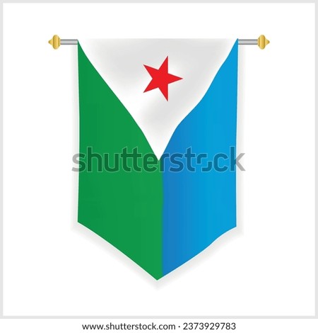 Djibouti Wall Flag and Djibouti Wall Hanging Flag Design