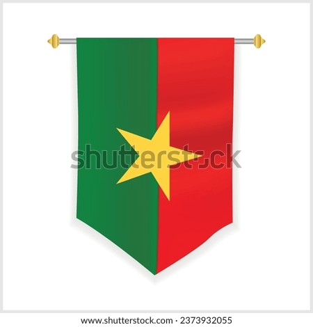 Burkina Faso Wall Flag and Burkina Faso Wall Hanging Flag Design
