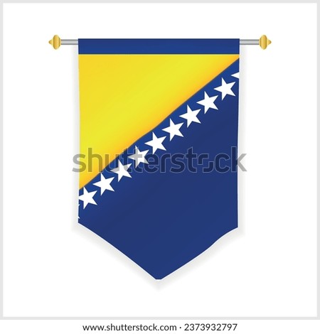 Bosnia and Herzegovina Wall Flag and Bosnia and Herzegovina Wall Hanging Flag Design