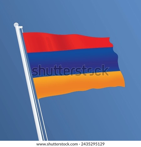 Austria Waving Flag Design and Austria Flag Design