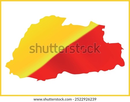 Bhutan Flag Design and Bhutan Map