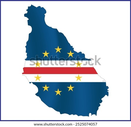 Cabo Verde Flag Design and Cabo Verde Map Design