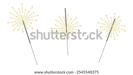 Similar – Image, Stock Photo Festive background, bengal light on the dark background, New Year with sparklers sparks on a festive background. selective focus.