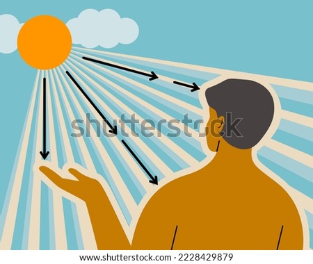 Image, Stock Photo Vaitamin D sources concept, copy space, top view