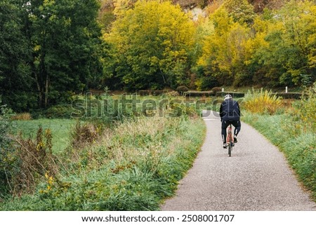 Similar – Foto Bild Radweg in der Stadt