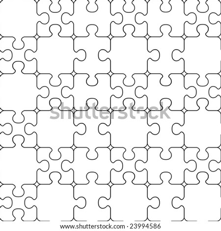 Puzzle Seamless Pattern. Stock Vector Illustration 23994586 : Shutterstock