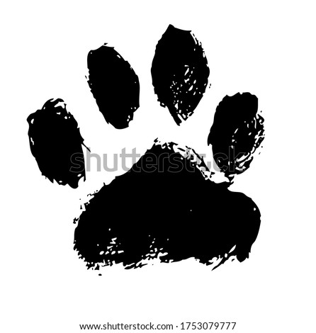 Paw Print Black | Free download on ClipArtMag