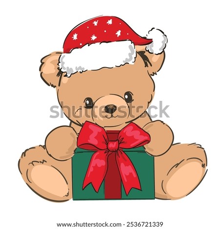 Similar – Image, Stock Photo Christmas Teddy Bear teddy