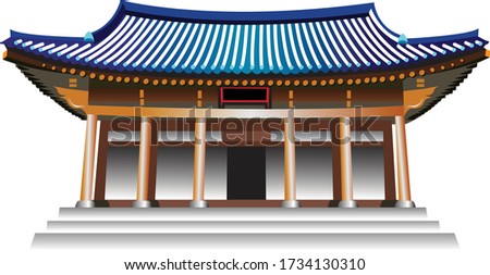 Korean traditional house, Korea, Korean Blue House