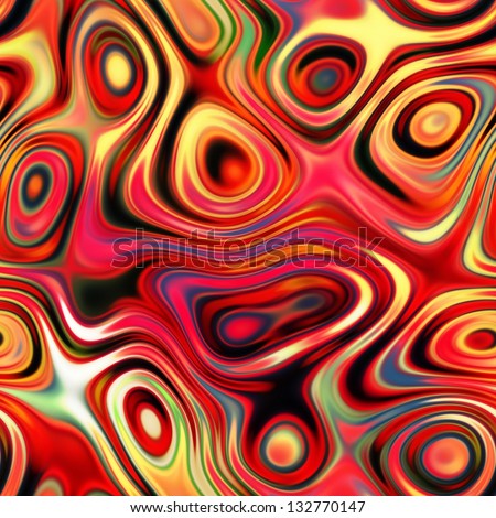 art glass colorful textured background with coral red, pink and golden colors, seamless pattern