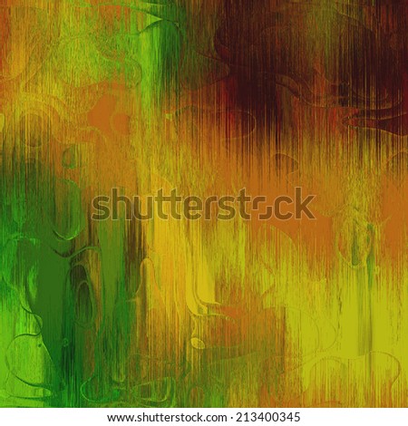 art abstract colorful acrylic background in green, olive and gold colors