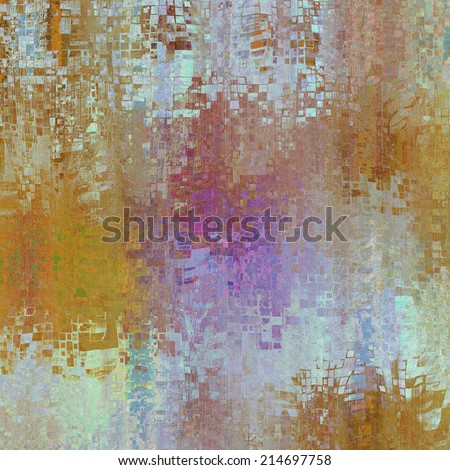art abstract pixel geometric pattern background in lilac, violet and gold colors