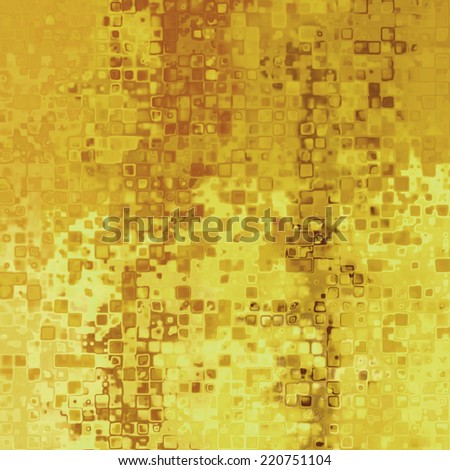 art abstract pixel geometric  pattern background in gold, yellow and brown colors