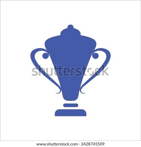 Close up of a trophy on white background, ideal for award ceremonies, sports achievements, and success recognition in presentations.